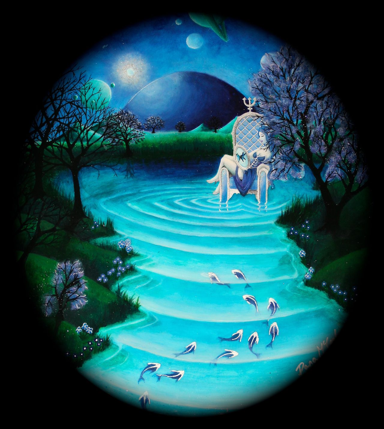 Untitled (moonlit river)